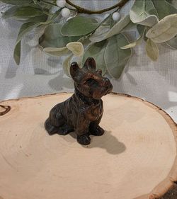 ANTIQUE CAST BRONZE SCOTTISH TERRIER FIGURINE