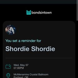 Shordie Shordie Tickets Tonight.