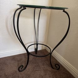 Glass End Table