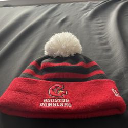 USFL Houston Gamblers Red & Black Beanie