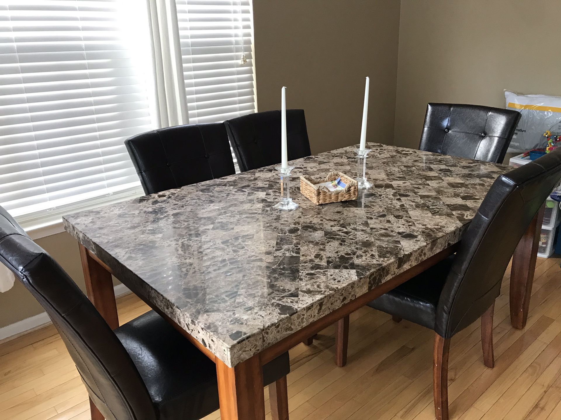 Marble dining set