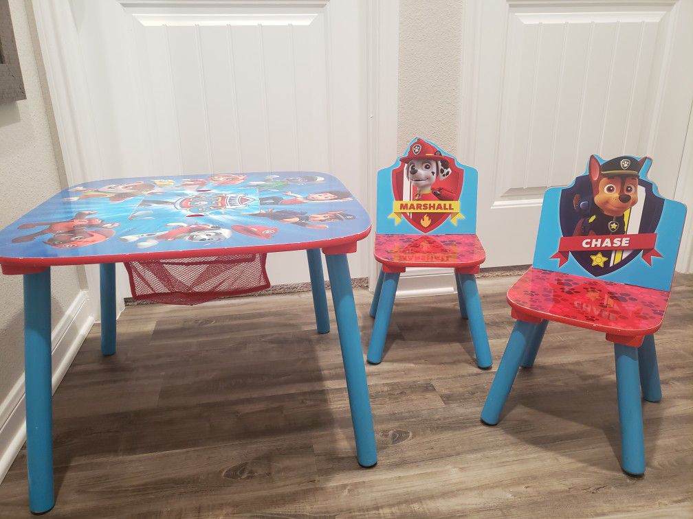Paw Patrol Kids/children's table and chair set