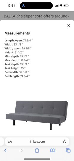 Ikea balkarp dimensions outlet