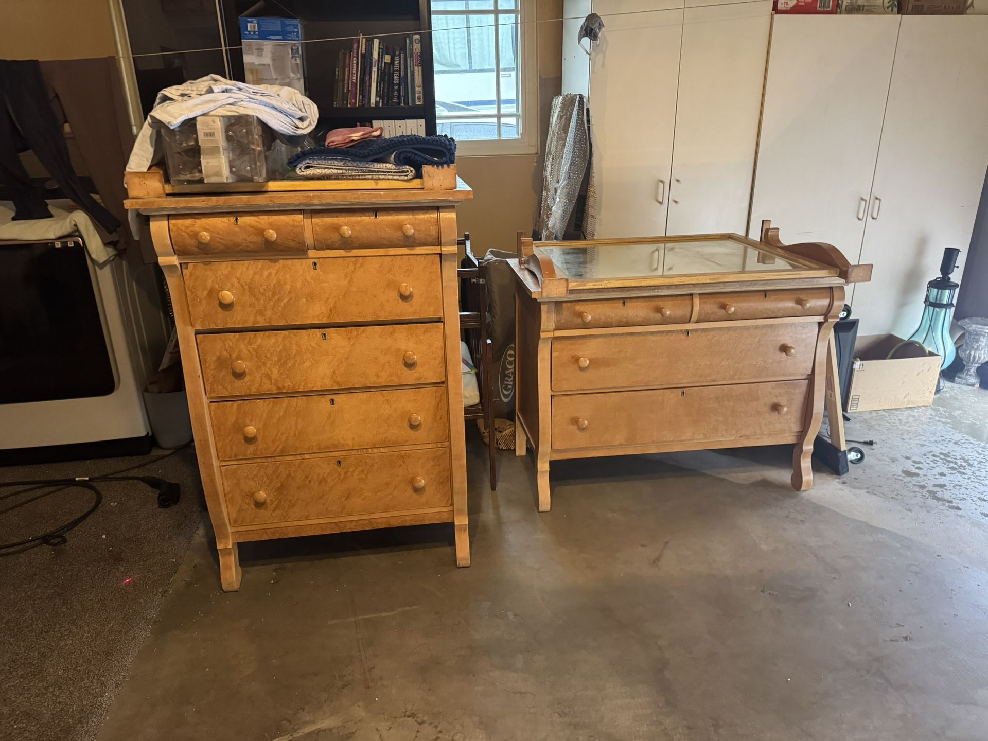 Two Dressers With Mirrors - $100