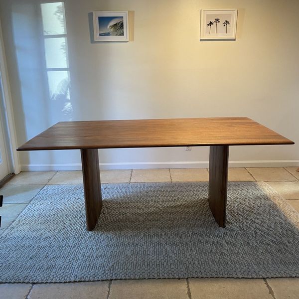 West Elm Anton Solid Wood Dining Table Burnt Wax for Sale in Santa