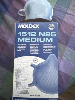 Moldex 1512 N95 Respirators and Surgical Masks,Medium, Exp. 05/2029