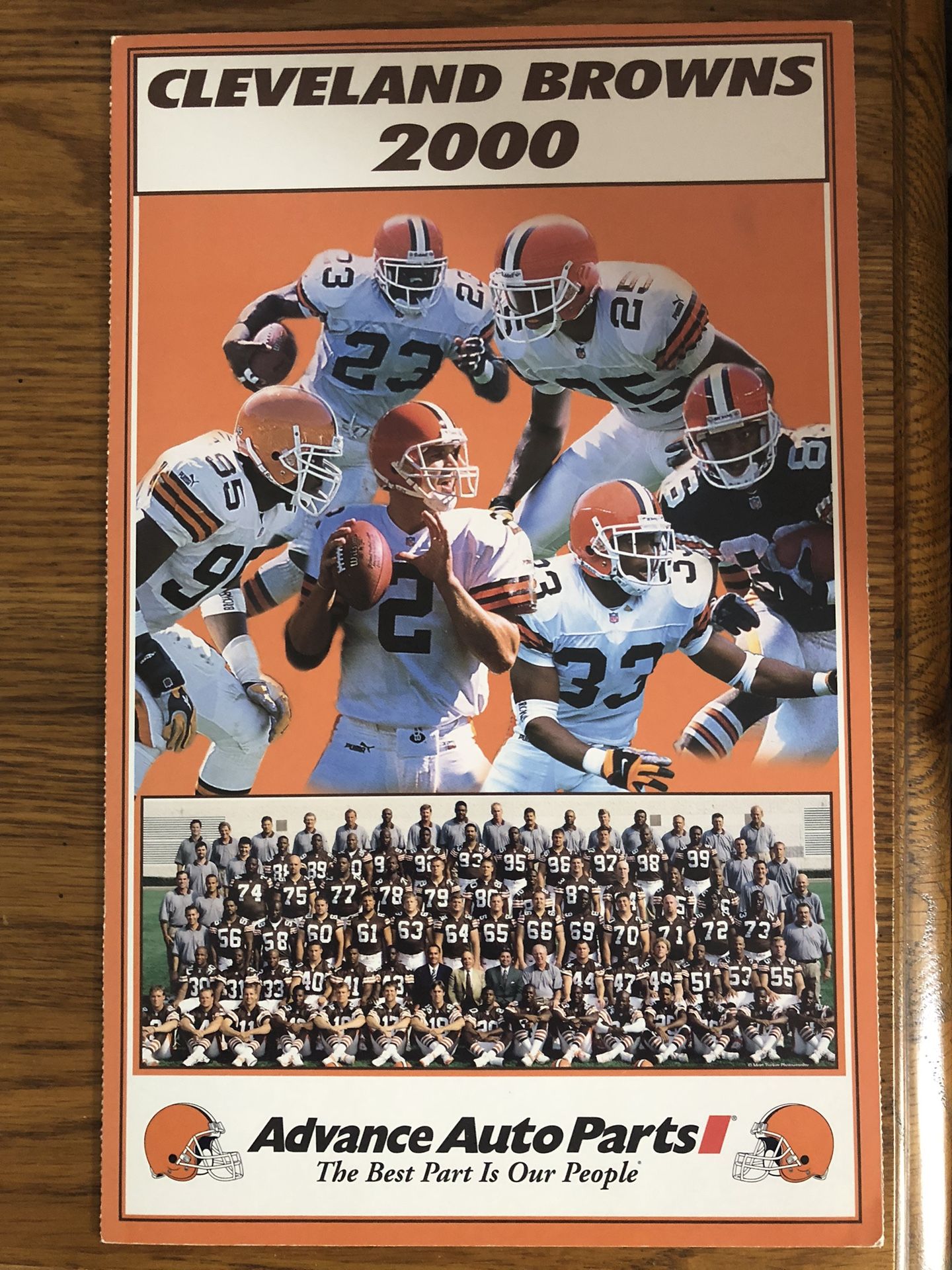 Cleveland Browns 2000 Advance Auto Parts Game Giveaway