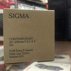 Sigma 20-200mm For Sony 