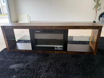 On the wall fireplace (Like new)