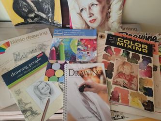 Lot of Art Drawing and Painting Instruction Books