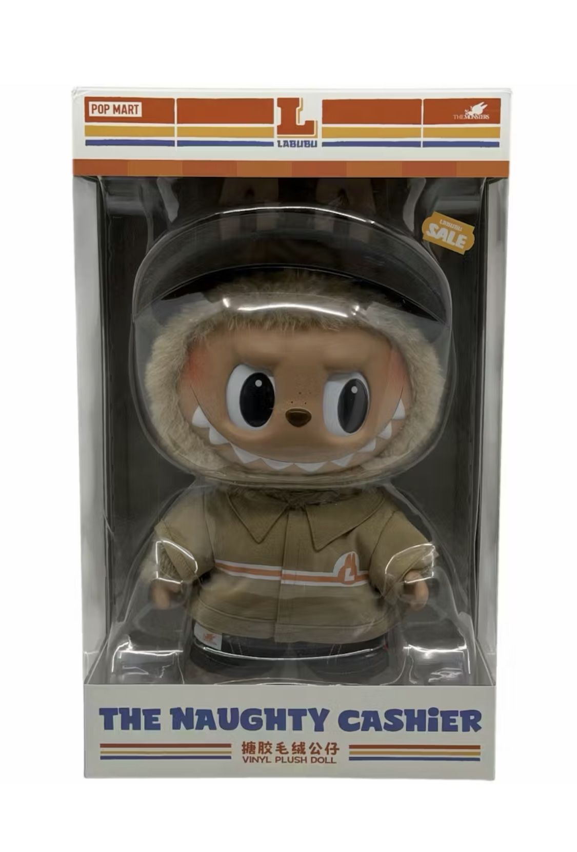 Brand New Pop Mart Labubu The Monsters The Naughty Cashier Vinyl Plush Doll