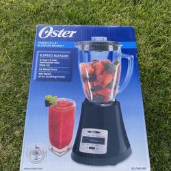 New OSTER Starter Blend Blender, New in Box,8 SPEEDS 6 CUP, BLSTMG-MB Metallic Black