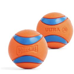 Chuckit Ultra Ball Dog Toy, Medium (2.5 Inch Diameter) Pack of 2 Brand New