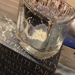 Partylite Glass Heart Votive Holder