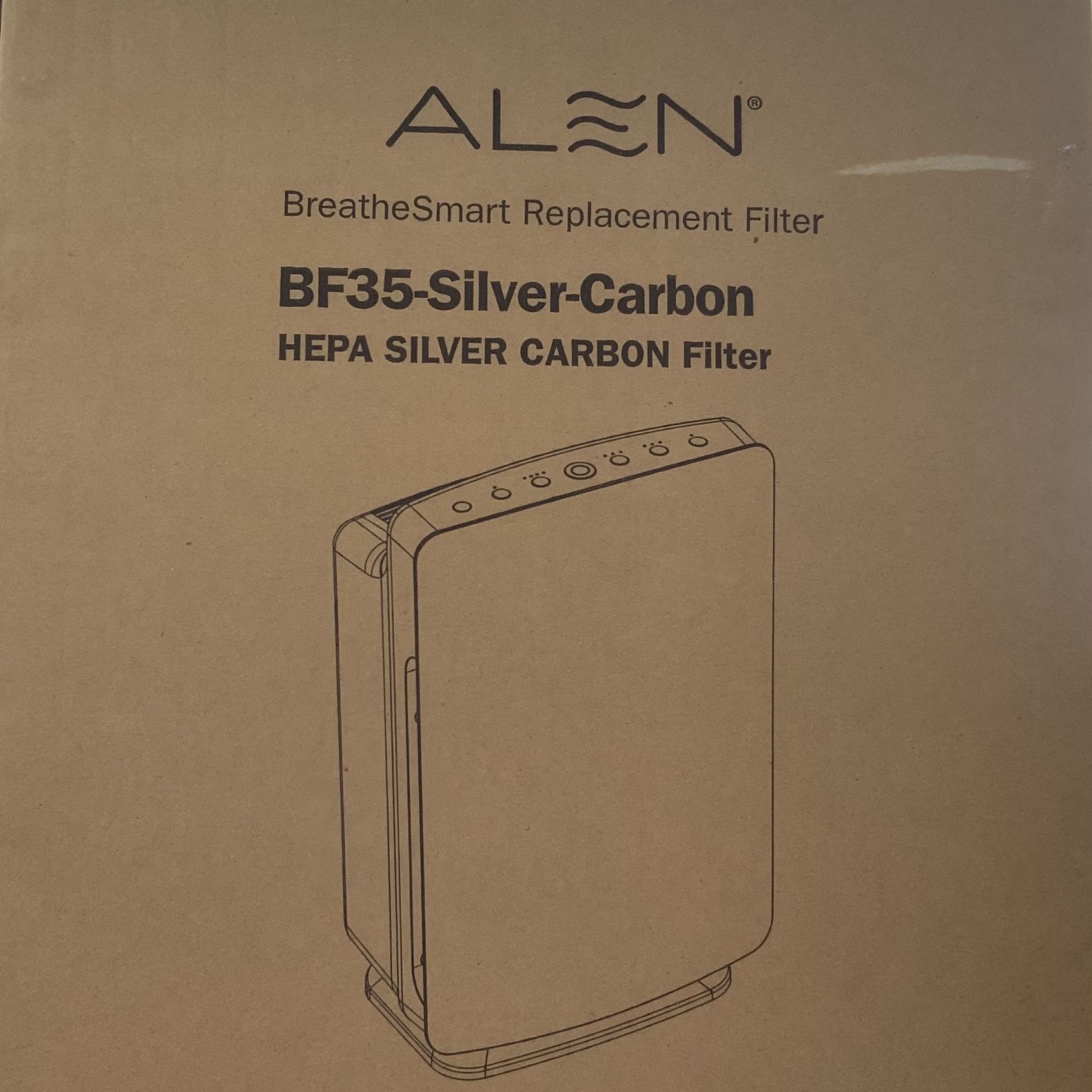 Alen BF35 Silver Carbon Air Purifier Replacement Filter..