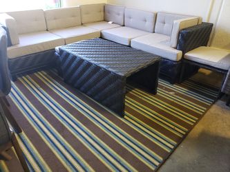 New 8pc outdoor patio furniture sectional sofa tax included