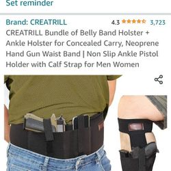 Holster- Belly Band & Ankle