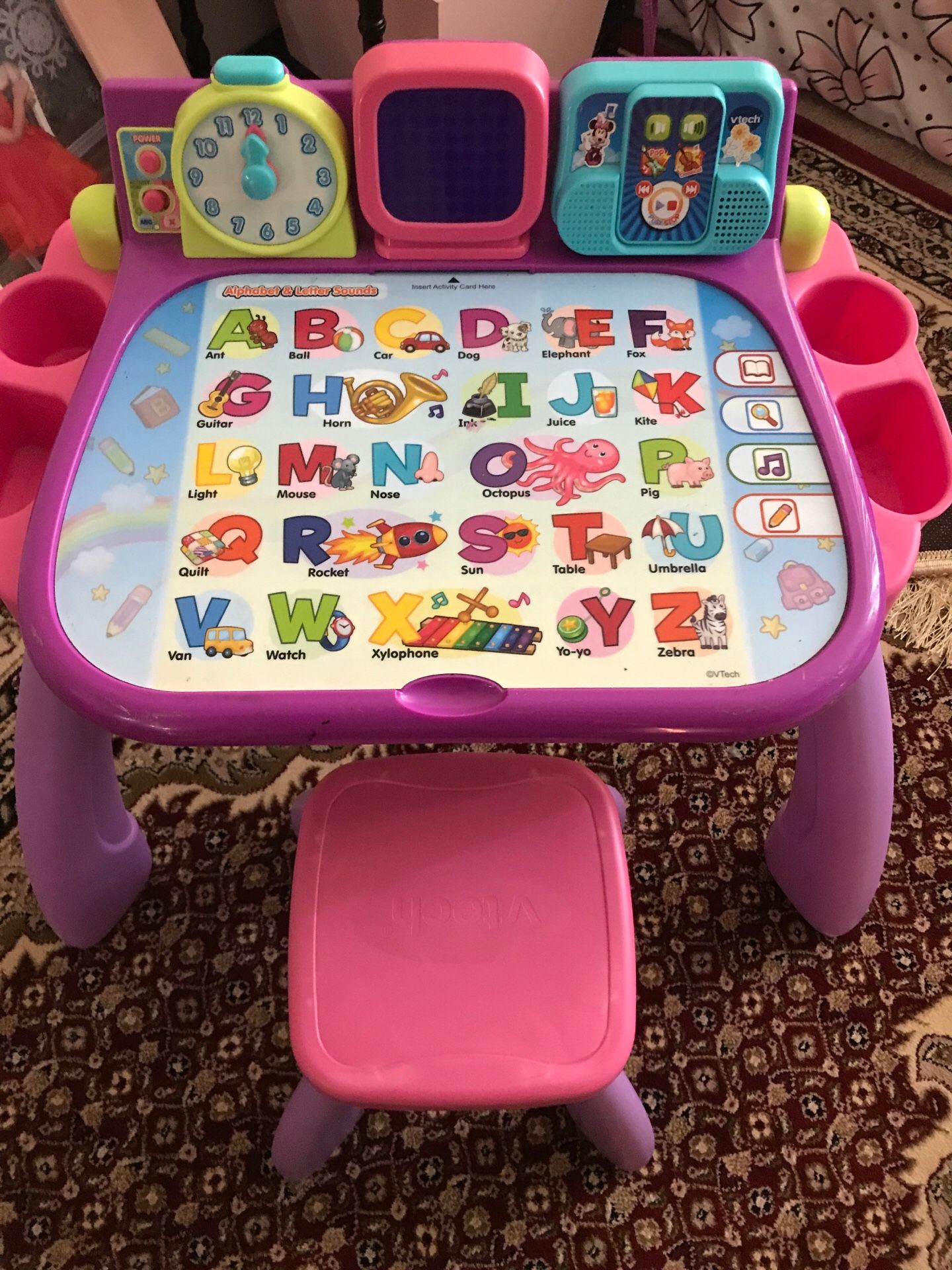 Kids playing table with chair and fun games