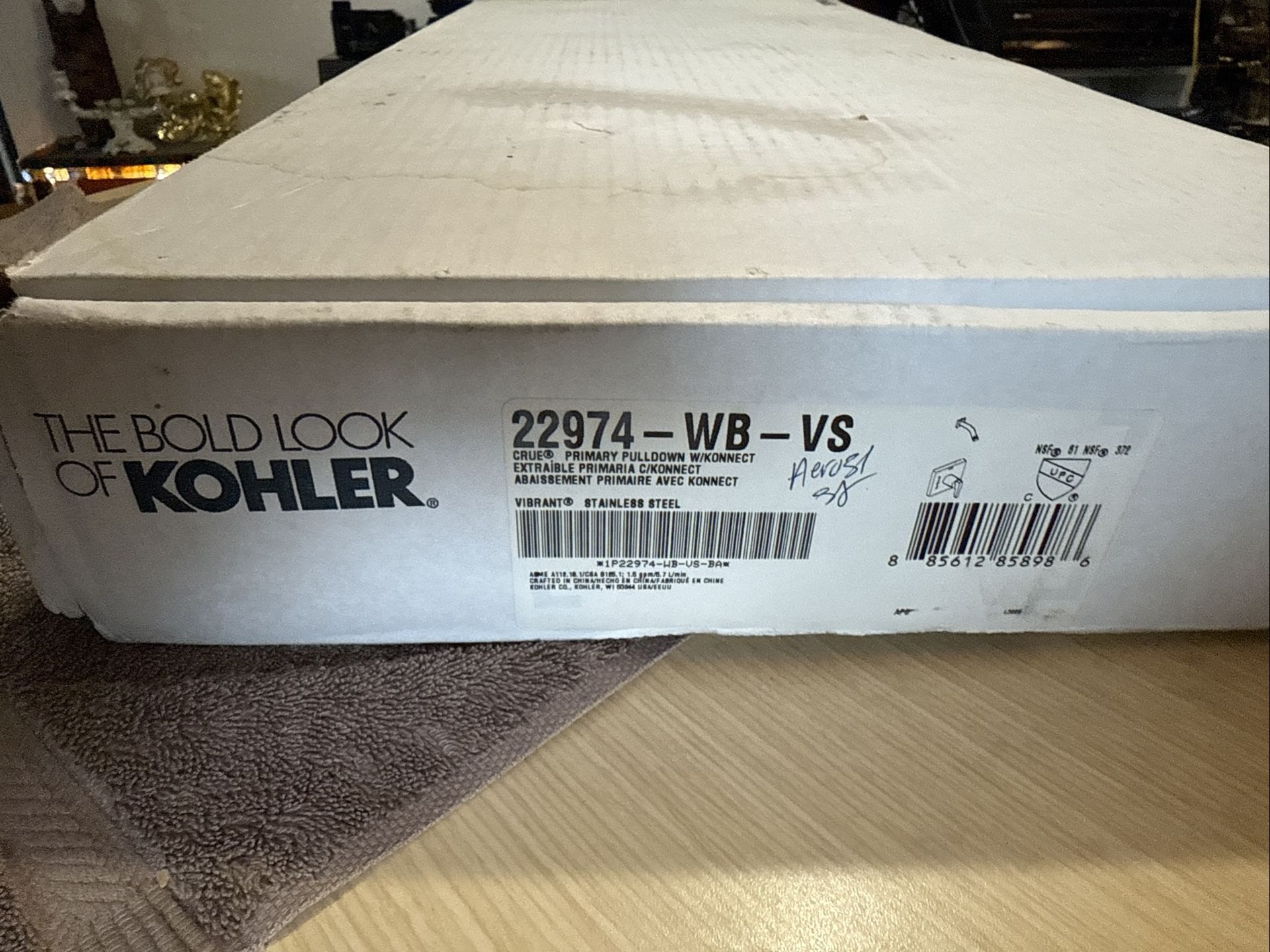 Kohler 22974-WB-VS Crue Touchless Vibrant Stainless kitchen sink Smart faucet