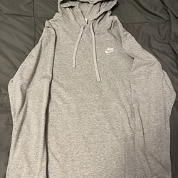 Nike grey pullover hoodie