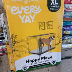 42" XL Everyyay Dog Cage Crate Kennel Double Door New In Box