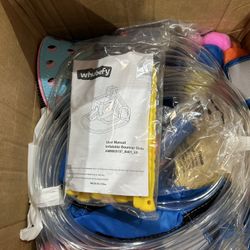 Whubefy 12.8x12Ft Large Waterslide Bounce House for Big Kids 3-10, 13-in-1 Inflatable Bounce House Water Slide with Splash Pool, Jump Bouncy Castle, B