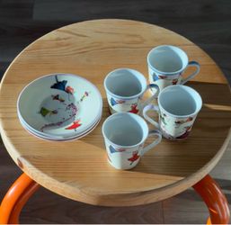7-Piece Ceramic Fairy Tea Cup Set