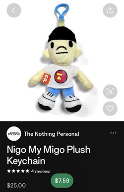 Nigo My Migo Plush Keychain Nothing Personal