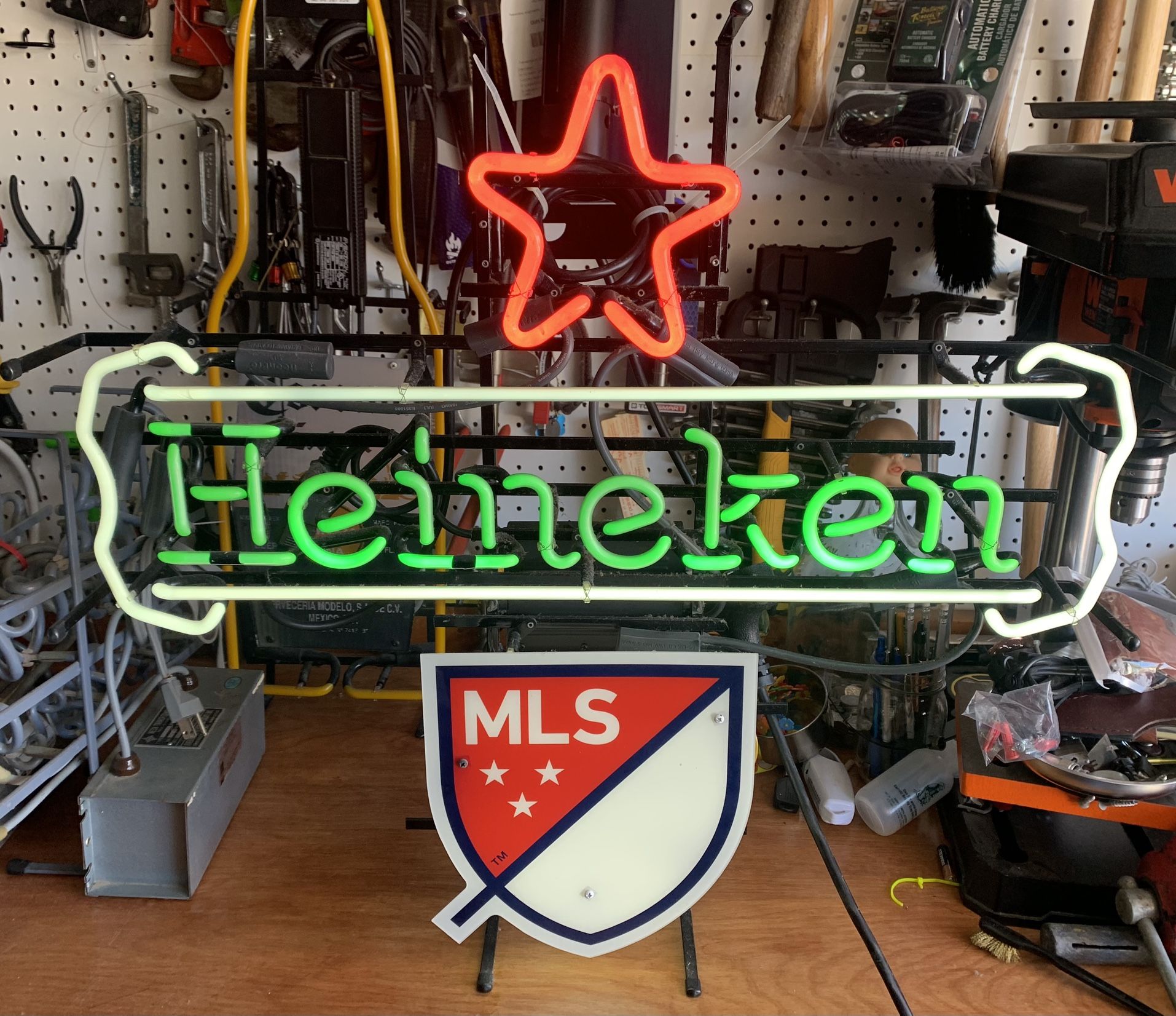 Heineken Beer MLS Sponsor Neon Sign