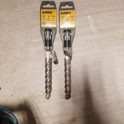 1 Set Of 2 Dewalt DW5453 3/4-inch By 6-inch By 8-inch Rock Carbide SDS Plus Hammer Bit