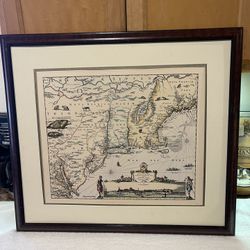 Dutch lithograph of northeast United States