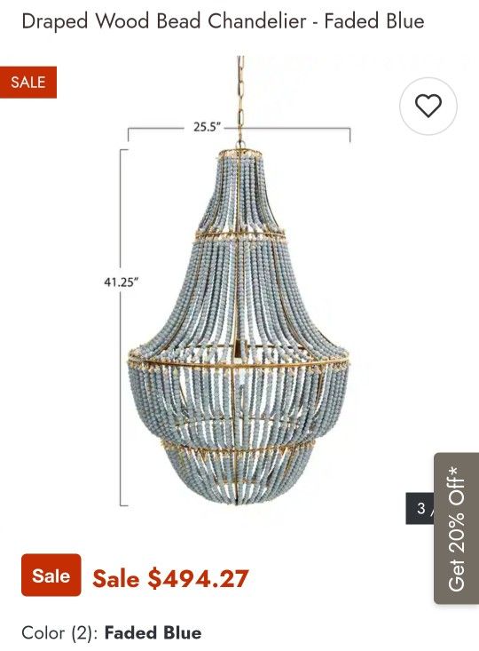 XL Beaded Chandelier 