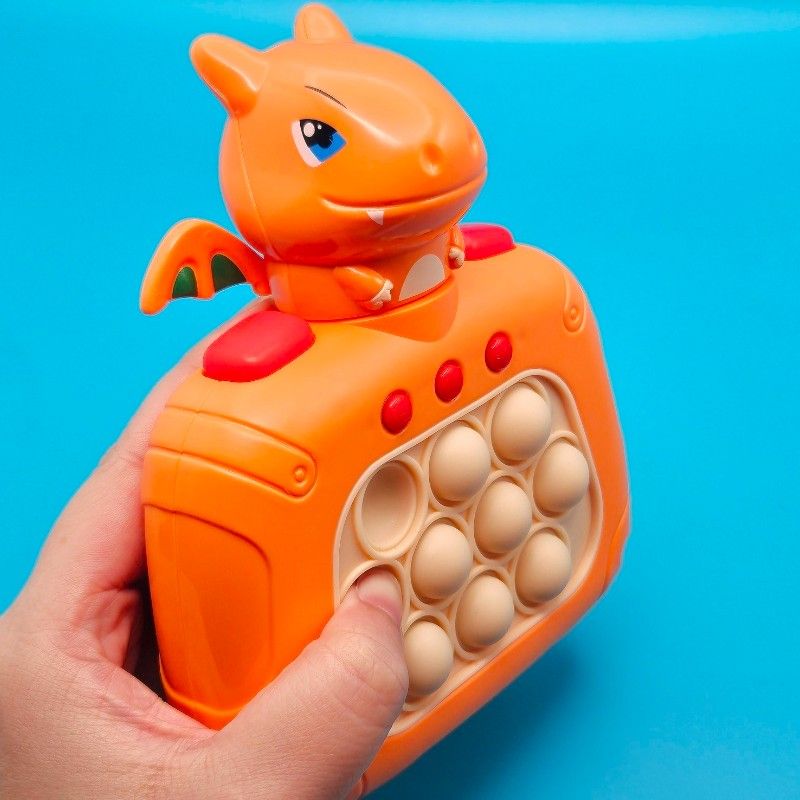 Pokemon Dragon Quick Pop It Light Up Puzzle Game Fast Bubble Boys Fidget Toy