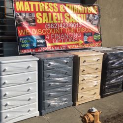 Chest 5 Drawers In Any Color New Solid Wood 