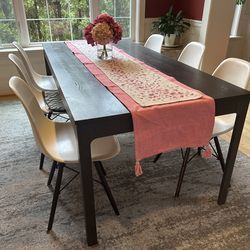 Modern Extendable Dining Table + 6 Chairs Set