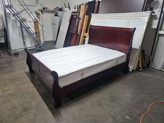 Queen bed and mattress