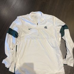 Nike Men's Michigan State Spartans Half-Zip PullOver Fleece