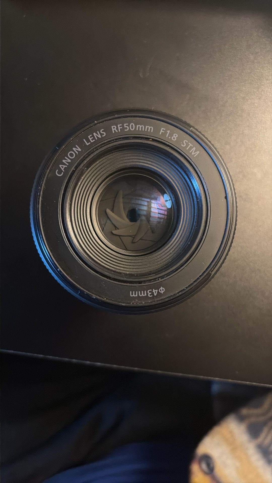 Canon RF 50mm, F1.8 Lens WITH Lens Hood