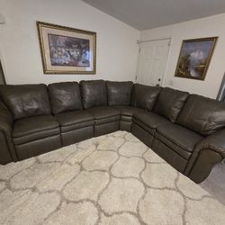 FREE - Dark Gray Sectional And Chair