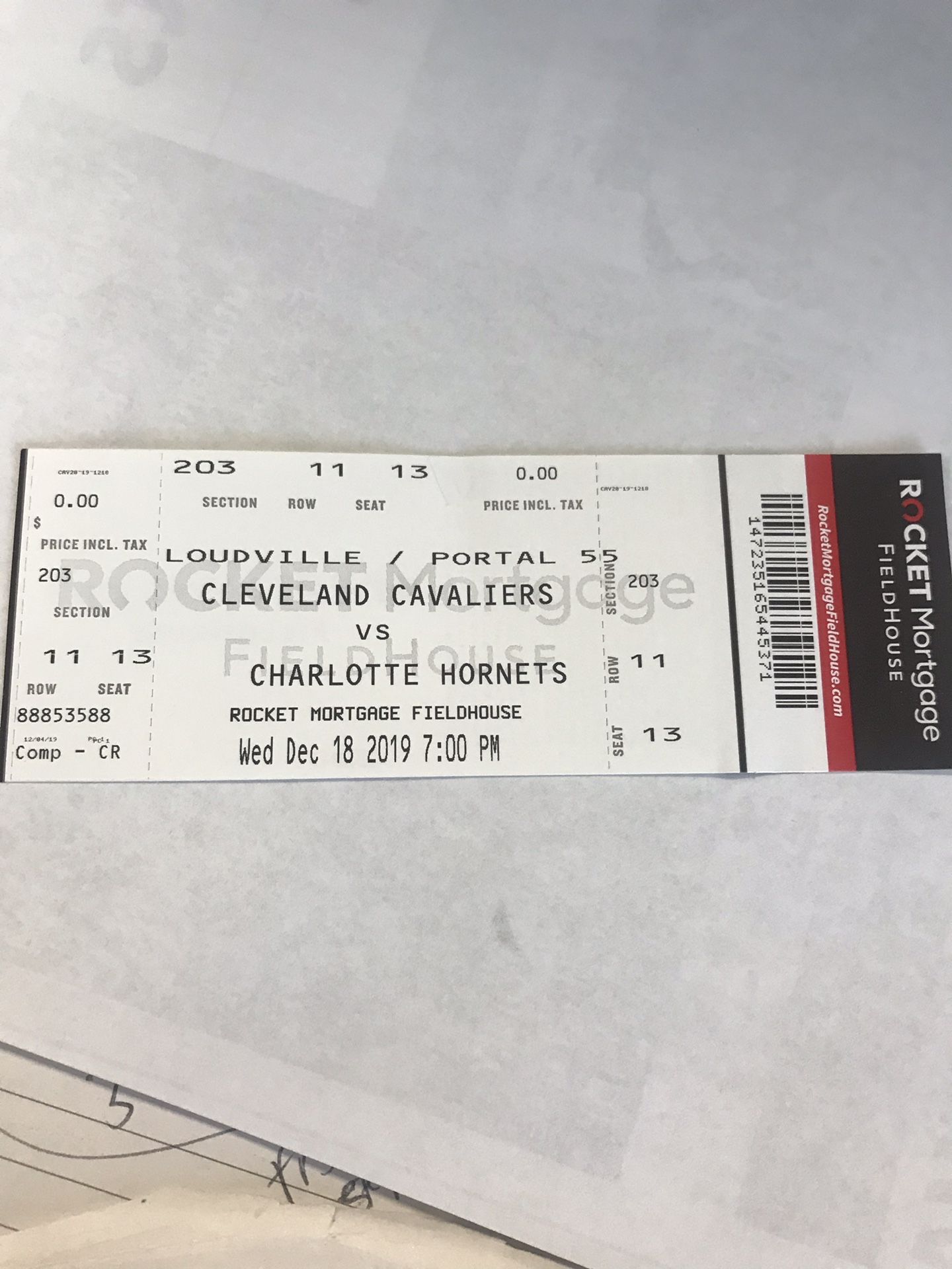 5 Cavs tickets