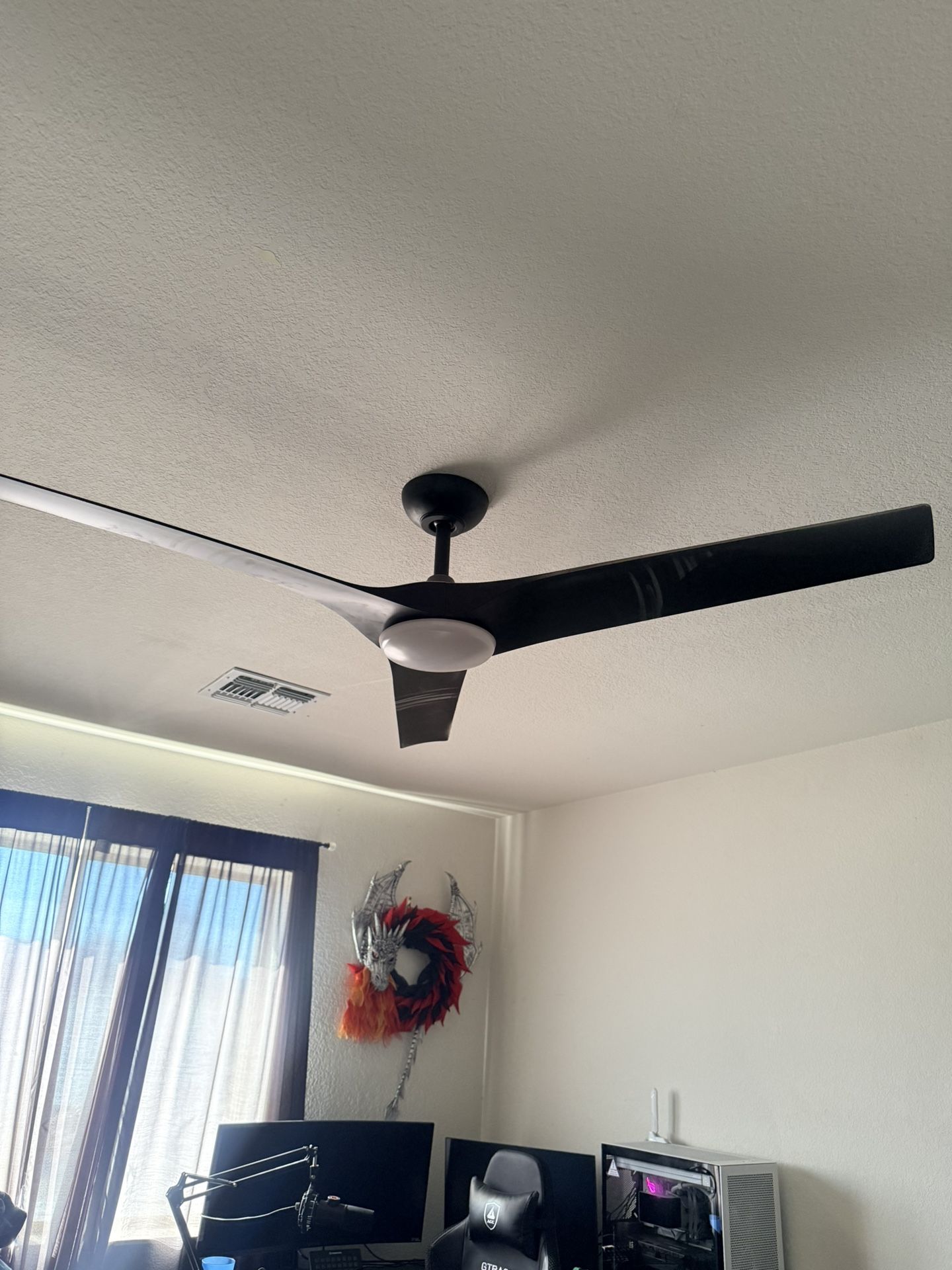 52” Black Ceiling Fan