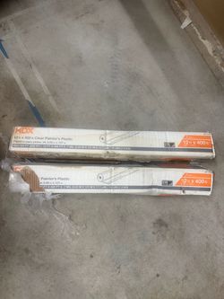HDX Clear Painter Plastic