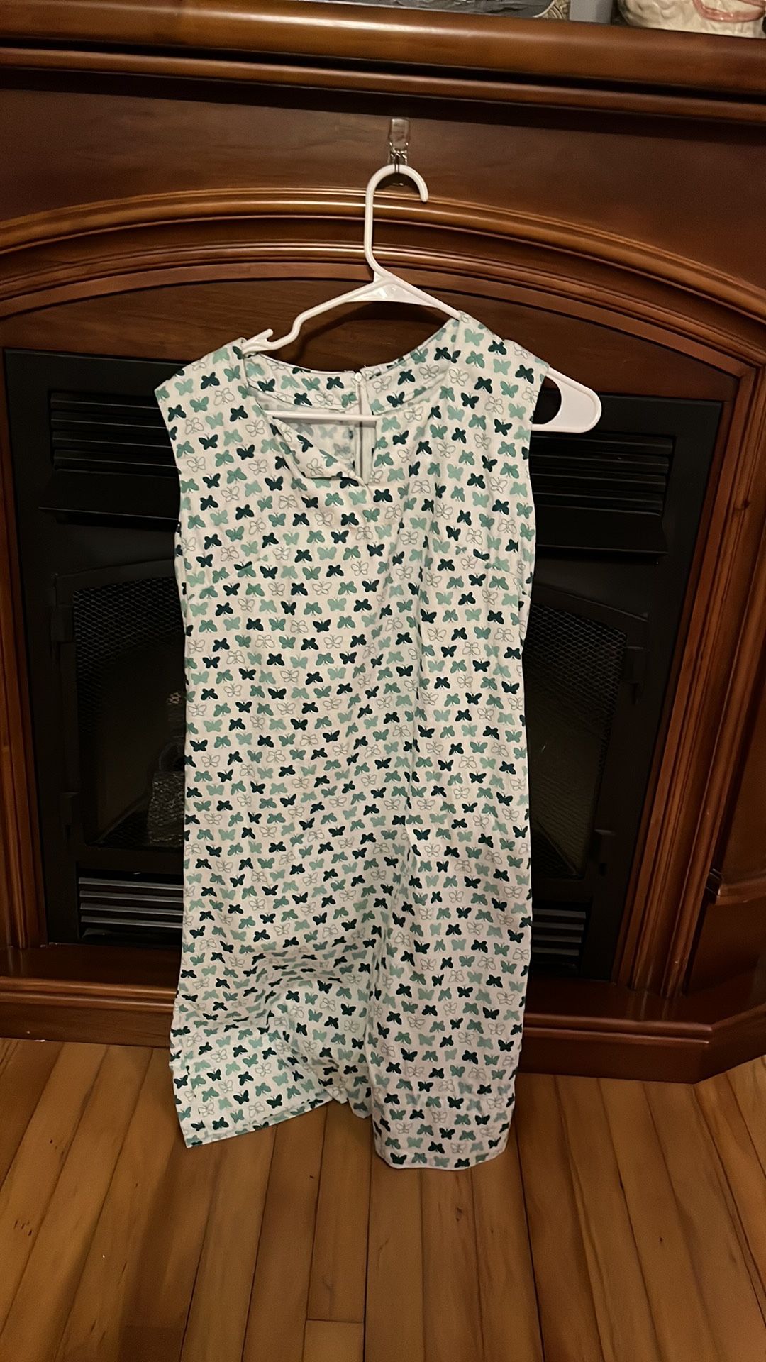 Vintage Women’s Handmade Butterfly Print Dress