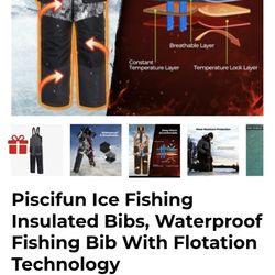 Waterproof Fishing Bib With Flotatir Technology