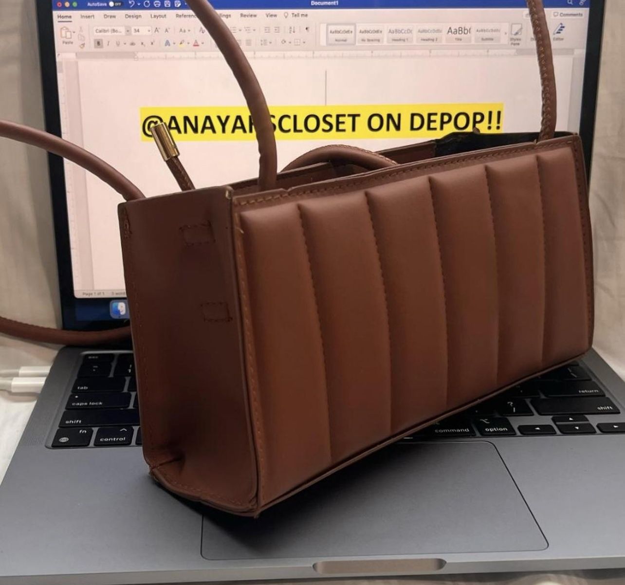 brown shoulder bag 👜 