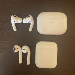 Apple AirPods Bundle (AirPods Pro 1st Gen, AirPods 1st Gen, 2 Charging Cases)
