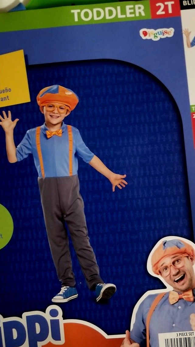 Blippi Halloween Toddler Costume Size 2T