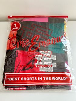 Eric Emanuel Matty Boy Mens Mesh Shorts Colorblock Multicolor Medium Chrome Hearts
