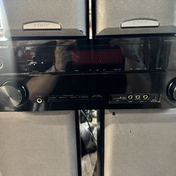 Pioneer reciever with 6 Sony speakers