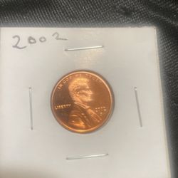 US coin 2002 Lincoln penny proof MS